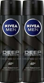 Nivea Men Deep Dimension Erkek Sprey Deodorant 2 X 150 Ml
