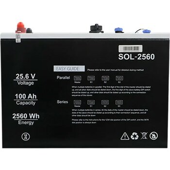 Solinved 25,6V 100AH Lfp Akü – SOL-2560