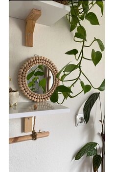 BOHEM 22cm Yuvarlak Dekoratif Ayna