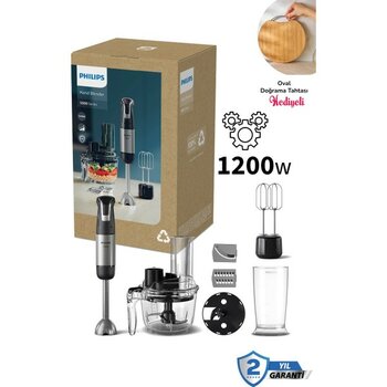 Philips 1200 W Blender Seti 500 ml Kapasite ile 2 Yıl Garanti ve Çok Amaçlı Aparatlar - Siyah - Gri