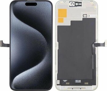 İphone 15 Pro Max İle Uyumlu Lcd Ekran Dokunmatik Lw Kalite Siyah