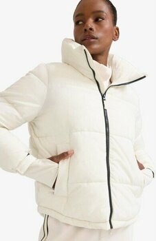 DeFacto Su İtici Regular Fit Dik Yaka Fermuarlı El Geçmeli Cepli Şişme Mont Z1438AZ25WN - Ekru-ER105 - XS