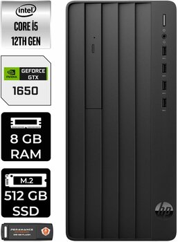 HP PRO TOWER 290 G9 E6D3A5EA602 i5 12500 8GB RAM 512GB SSD GTX1650 4GB FDOS MASAÜSTÜ BİLGİSAYAR