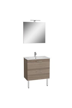 VitrA Mİa Banyo Dolabı Seti Çekmeceli, Ayaklı, 70 cm, Cordoba