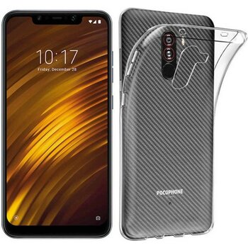 Xiaomi Pocophone F1 Kılıf Zore Süper Silikon Kapak - Renksiz