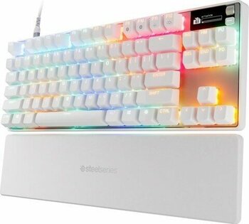 SteelSeries Apex Pro Tkl Gen 3 Beyaz Kablolu Mekanik RGB Omnipoint 3.0 Hipermanyetik Switch Oyuncu Klavyesi