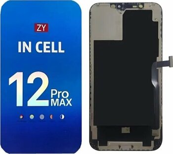 İphone Uyumlu 12 Pro Max Lcd Ekran + Dokunmatik Full İncell Siyah