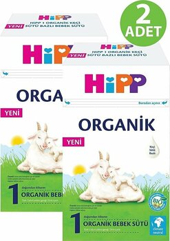 Hipp 1 Organik Keçi Sütü Bazlı Bebek Sütü 400 gr 2 Adet Sıfır