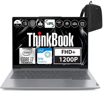 Lenovo Thinkbook 14 Gen6 İntel Core I7 13700h 16gb Ddr5 512gb Ssd Iris® Xe Graphics Freedos 14" Wuxga 300nit Taşınabilir Bilgisayar 21kg004ntrf01 + Weblegelsin Çanta