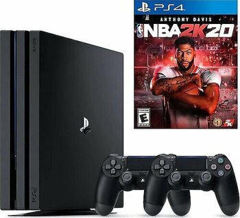Sony Playstation 4 Pro 1 TB Siyah Oyun Konsolu + 2. Kol + NBA 2K20