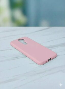 Xiaomi Redmi Note 8 Pro Kılıf Lansman Içi Kadife Silikon Açik Pembe 01 - Pembe