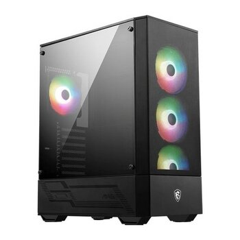Msı Mag Forge 112R Temperlı Cam 3X120MM 1X120MM Argb Fan Psu Yok Atx Gamıng Kasa