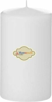 MumvemuM 6 x 15 Beyaz Silindir Mum