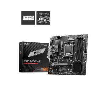 Msı Pro B650m-P Amd B650 Am5 Soket Ddr5 6000(Oc) Hdmı Dp Matx