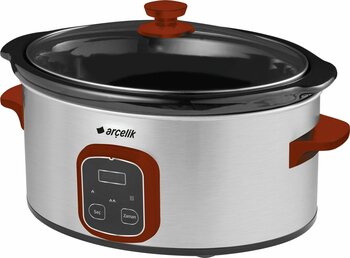 Arçelik K 1293 Gurme 6 lt İnox-Kırmızı Buharlı Pişirici