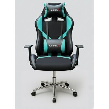 Rebelx Oyuncu Koltuğu Basic Krom Ayak Turkuaz Renk