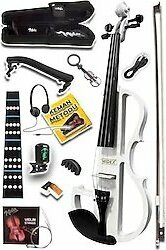 Midex Rcz-606w Elektro Keman Seti Beyaz