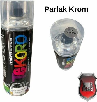 Akrilik Sprey Boya Tekoro 400 ml – Metal, Plastik, Ahşap Cam ve Oto Yüzeylere Uygun Renkler - Krom