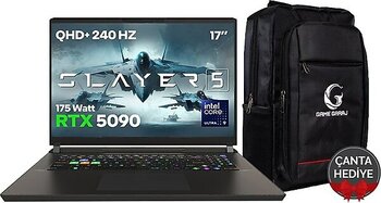 Game Garaj Slayer5 9Xl-5090 C2 Intel Ultra 9 275Hx 32Gb Ram 2Tb Ssd Rtx5090 17" Qhd+ Ips 240Hz Freedos Gaming Laptop