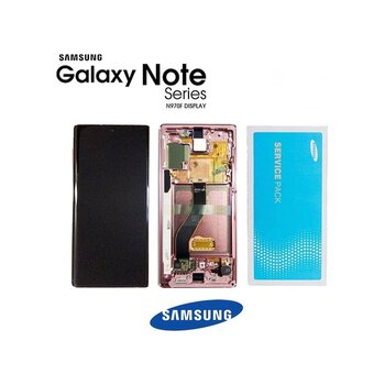 Samsung Galaxy Note 10 N970 Lcd Ekran Dokunmatik Beyaz Servis Beyaz
