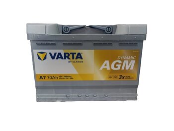 VARTA 70 AH. 760A (EN) START STOP DYNAMIC AGM (ÜRETİM TARİHİ:2026)