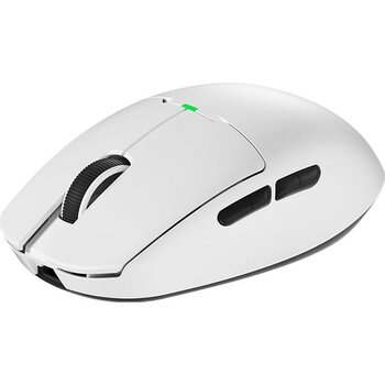 Zemira Aigo GM80 Plus Beyaz Mouse - 12000 Dpi, PAW3311 Sensör, 3 Modlu Bağlantı (Usb, 2.4g - Acı Kahve