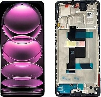 Redmi Note 12 Pro 5G Ekran Dokunmatik Çıtalı SRV Siyah