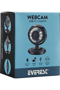 EverestSc-824 300k Usb Mikrofonlu Görüş Ledli Webcam Pc Kamera