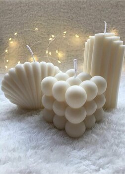 BigSale Bubble Mum 3lü Tasarım Dekoratif Mum