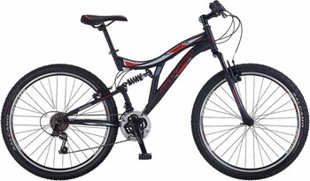 Salcano Nova 26 V Siyah Kırmızı Dağ Bisikleti