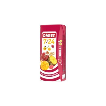 Dimes 7/24 Tahıllı Karışık Meyve Suyu 200 ml   (  9  Adet  )