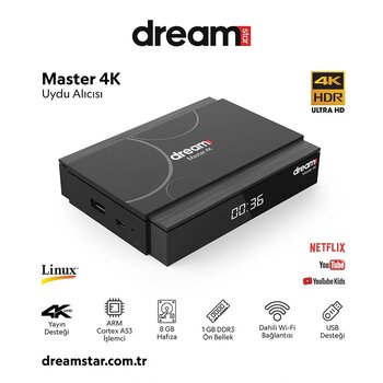 DREAMSTAR MASTER 4K UYDU ALICI..