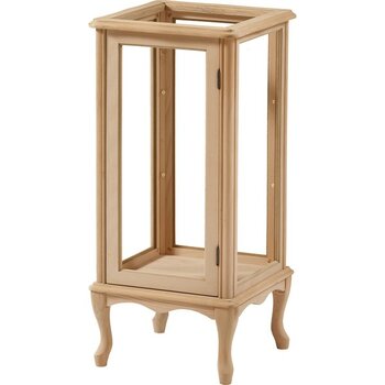 Naze Mobilya Orta Camlı Gümüşlük Cilasız Ham Ahşap