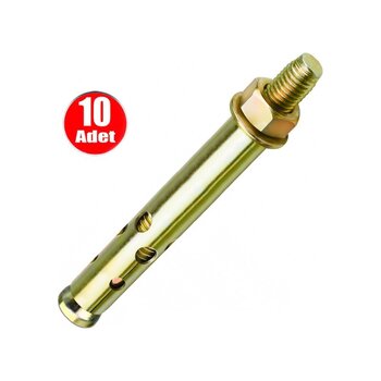 Aletçantam Uzun Çelik Dübel Gömlekli 10x110 (12mm) -10 Adet