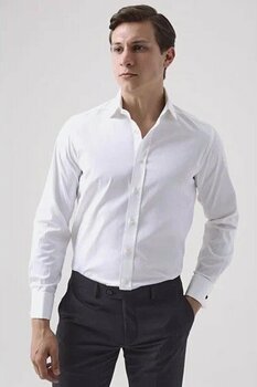 Ds Damat Regular Fit Beyaz Düz XL Gömlek