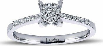 Lova 0,30 Karat Tektaş Görünümlü Pırlanta Yüzük 1020171 - 18