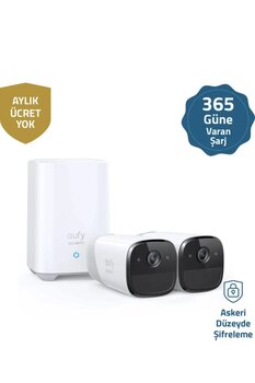 Anker Eufy Security Eufycam 2 Pro Kablosuz Akıllı Güvenlik ve 2K Kamera Sistemi 2 Kamera 1