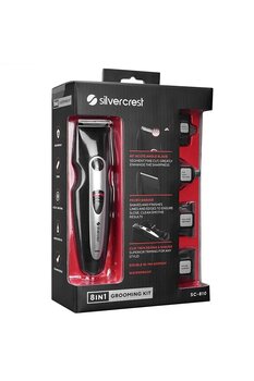 ANKTEK Silver Crest Sc810 Şarjlı Saç Sakal Traş Makinesi 8 In 1 Erkek Bakım Seti Alman Malı