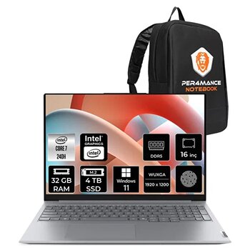 Lenovo ThinkBook 16 Gen 8 21sh009gtxp420 Core 7 240h 16" 32 GB RAM 4 TB SSD Fhd+ W11p Notebook-PER4 Çanta