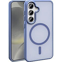 Galaxy S24 FE Kılıf M-safe Şarj Özellikli Mat Arka Yüzey Zore Sio Kapak - Lila