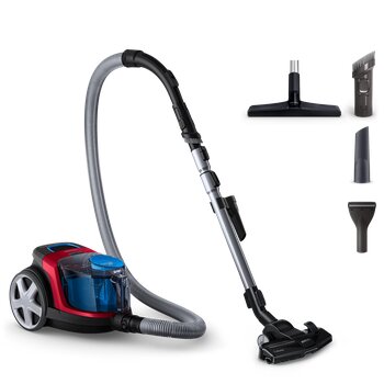 Philips PowerPro City FC9331/07 650 W Mavi-Kırmızı Toz Torbasız Süpürge