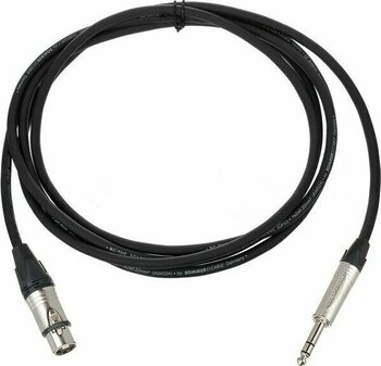 Sommer Neutrik Stereo Jak - Dişi Xlr Hoparlör Kablosu - Siyah 7 metre