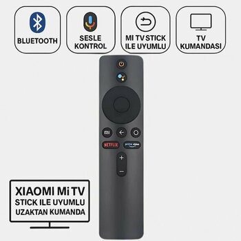 Polham Xiaomi Mi Tv Stick İle Uyumlu Uzaktan Kumanda, Android Tv Box İçin Uzaktan Bluetooth Kumanda