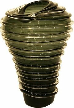 Luckyart Cam Yeşil Halkalı Büyük Vazo 30 x 30 x 38,5 cm