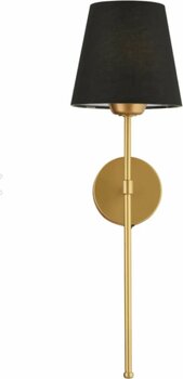 retro home design Modern Pilli Aplik Tak Çalıştır Eskitme Gövde Siyah Abajur Duvar Aplik