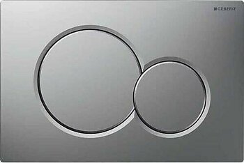 Geberit SIGMA01 Kumanda Kapağı Çift Basmalı, Mat Krom - Temizliği Kolay Kaplama - 115.770.JQ.5