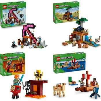 LEGO Minecraft Seti 183 (21277 + 21269 + 21266 + 21259)