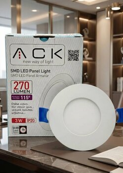 ACK 3W Sıva Altı Led Panel 3200K 10 ADET