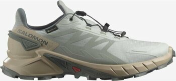 Salomon SUPERCROSS 4 GORE-TEX Erkek Koşu Ayakkabısı Metal L47594300 - 44 - Yeşil