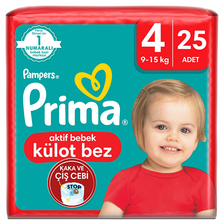 Prima Pampers Külot Bebek Bezi 4 Beden 25 Adet